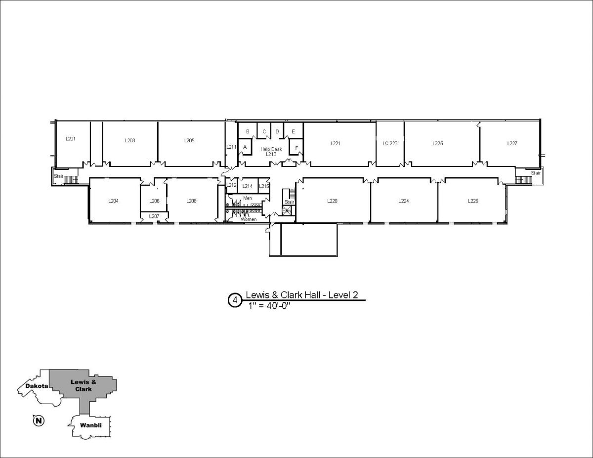 Image of Lewis & Clark Hall - Level 2.
