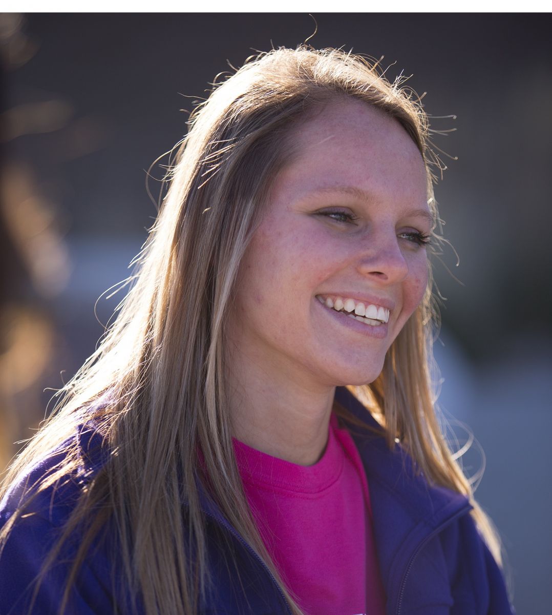 female student smiling